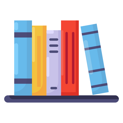 Book shelf, books, education, learning, school, study icon